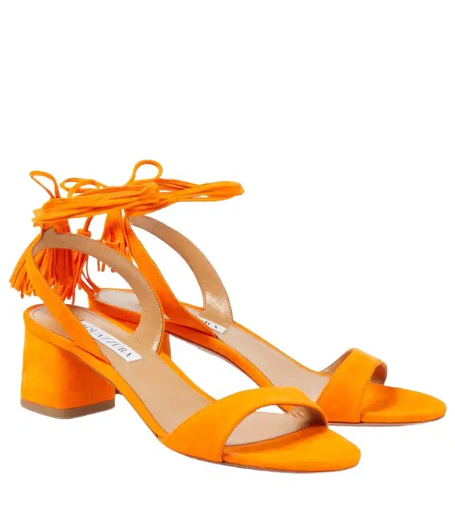Aquazzura Alu tasseled suede sandals