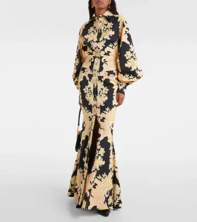 Etro Printed cotton-blend maxi shirt dress | Thumbnail 2