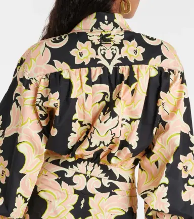 Etro Printed cotton-blend maxi shirt dress | Thumbnail 4