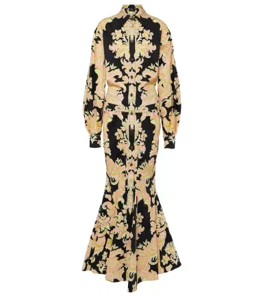 Etro Printed cotton-blend maxi shirt dress | Thumbnail 1