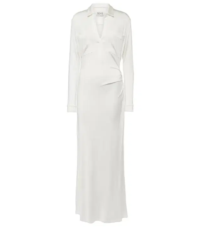 Tove Iana gathered jersey maxi dress