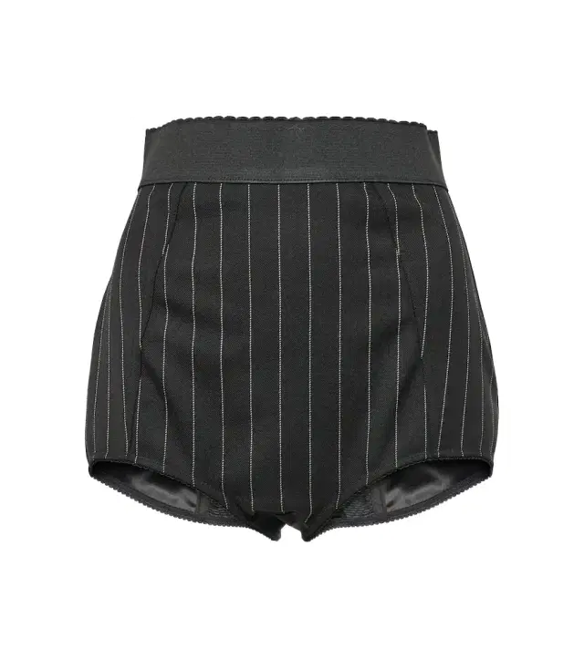 Dolce & Gabbana Pinstripe wool-blend shorts
