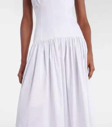 Tove Lauryn strapless cotton-blend midi dress | Thumbnail 5