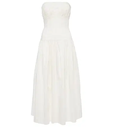 Tove Lauryn strapless cotton-blend midi dress | Thumbnail 1