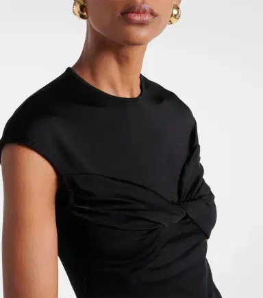 Tove Paola twist-detail jersey top | Thumbnail 3