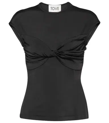 Tove Paola twist-detail jersey top | Thumbnail 1