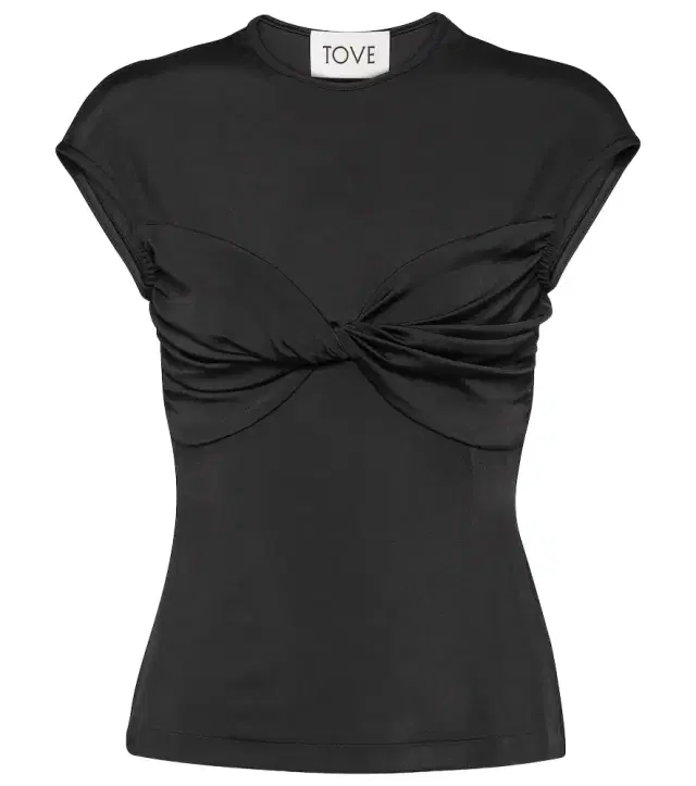 Tove Paola twist-detail jersey top