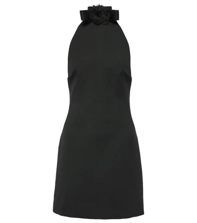 Dolce & Gabbana Halterneck virgin wool minidress