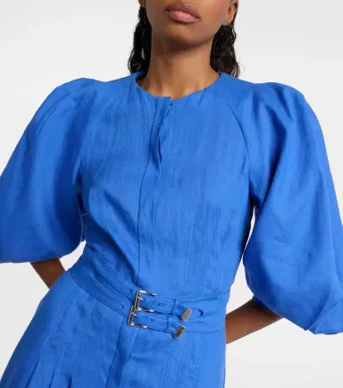 Gabriela Hearst Elea puff-sleeve linen maxi dress | Thumbnail 2