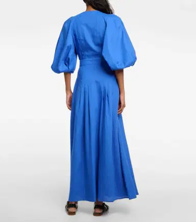 Gabriela Hearst Elea puff-sleeve linen maxi dress | Thumbnail 6