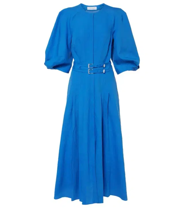 Gabriela Hearst Elea puff-sleeve linen maxi dress