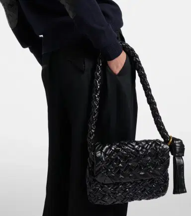 Bottega Veneta Kalimero Città Intreccio leather shoulder bag | Thumbnail 2