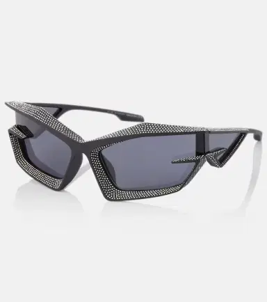 Givenchy Giv Cut crystal-embellished shield sunglasses | Thumbnail 3