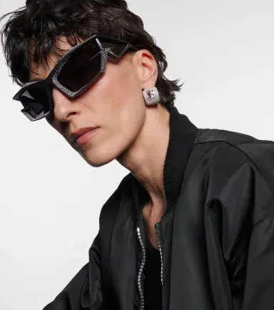 Givenchy Giv Cut crystal-embellished shield sunglasses | Thumbnail 6
