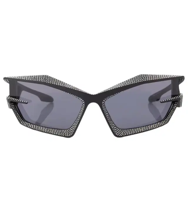 Givenchy Giv Cut crystal-embellished shield sunglasses