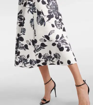 Emilia Wickstead Mara floral twill midi dress | Thumbnail 3