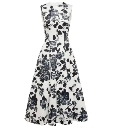 Emilia Wickstead Mara floral twill midi dress | Thumbnail 1