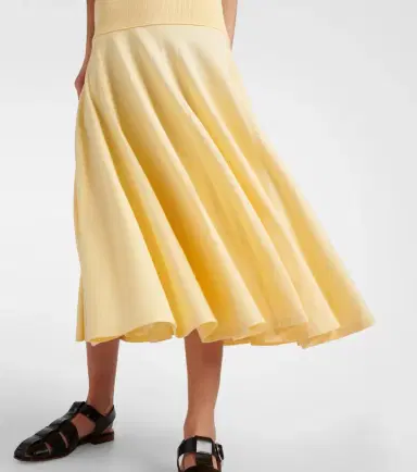 Plan C Pleated knit midi skirt | Thumbnail 4