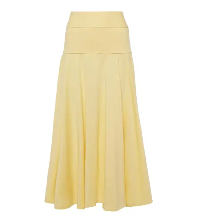 Plan C Pleated knit midi skirt