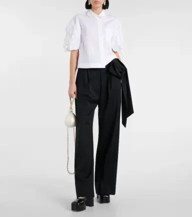 Simone Rocha Floral-appliqué straight pants | Thumbnail 4