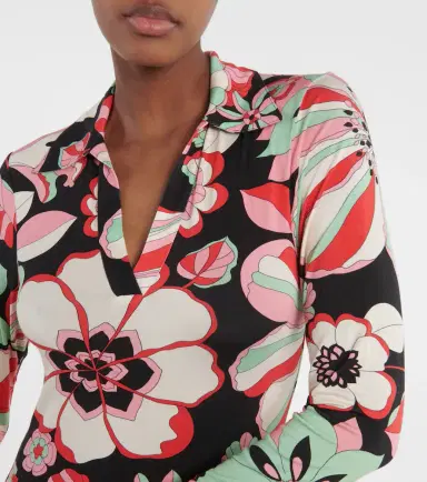 Rixo Tillie floral jersey midi dress | Thumbnail 3