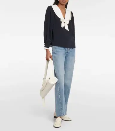 Rixo Eimer silk blouse | Thumbnail 4