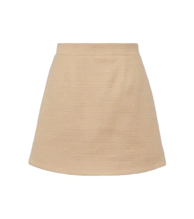 Patou High-rise cotton-blend tweed miniskirt
