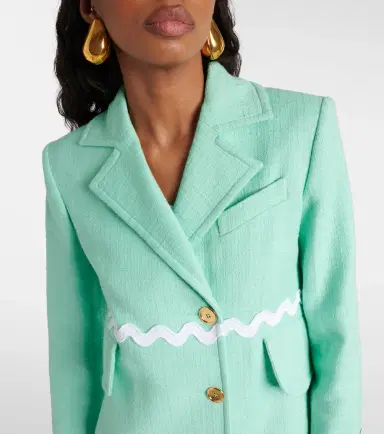 Patou Single-breasted cotton-blend tweed coat | Thumbnail 3