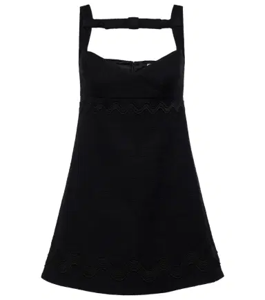 Patou Bow-detail cotton-blend tweed minidress | Thumbnail 1