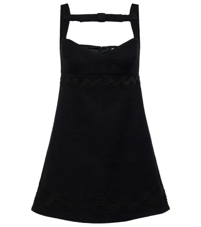 Patou Bow-detail cotton-blend tweed minidress