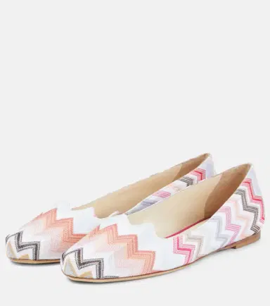 Missoni Zig Zag ballet flats | Thumbnail 4