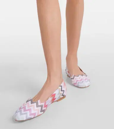 Missoni Zig Zag ballet flats | Thumbnail 5
