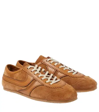 Dries Van Noten Leather and suede sneakers | Thumbnail 1 Dries Van Noten Leather and suede sneakers | Thumbnail 1