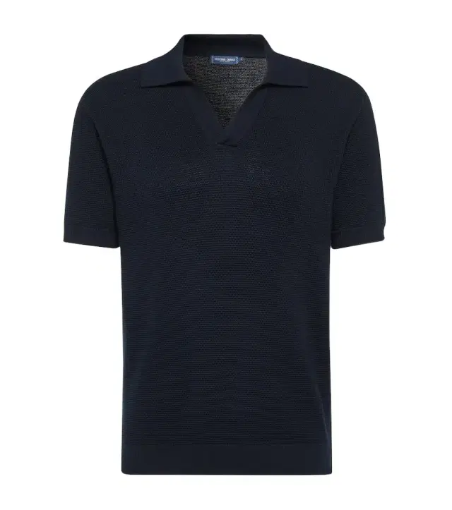 Rino cotton and silk polo shirt