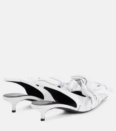 Balenciaga Knife 40 leather slingback pumps | Thumbnail 3