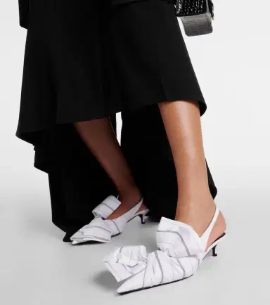 Balenciaga Knife 40 leather slingback pumps | Thumbnail 6