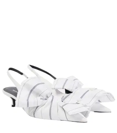 Balenciaga Knife 40 leather slingback pumps | Thumbnail 1
