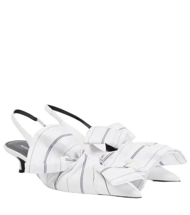 Knife 40 leather slingback pumps