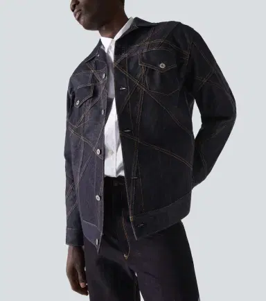 Junya Watanabe Embroidered denim jacket | Thumbnail 4