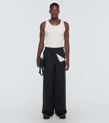 Bottega Veneta Ribbed-knit cotton-blend jersey tank top | Thumbnail 5