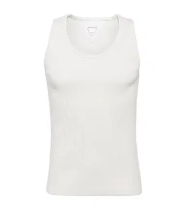 Bottega Veneta Ribbed-knit cotton-blend jersey tank top | Thumbnail 1