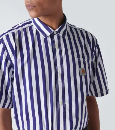 Junya Watanabe x Carhartt striped cotton Bowling shirt | Thumbnail 5 Junya Watanabe x Carhartt striped cotton Bowling shirt | Thumbnail 5