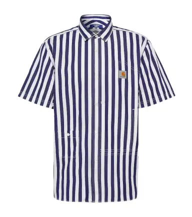 Junya Watanabe x Carhartt striped cotton Bowling shirt | Thumbnail 1 Junya Watanabe x Carhartt striped cotton Bowling shirt | Thumbnail 1