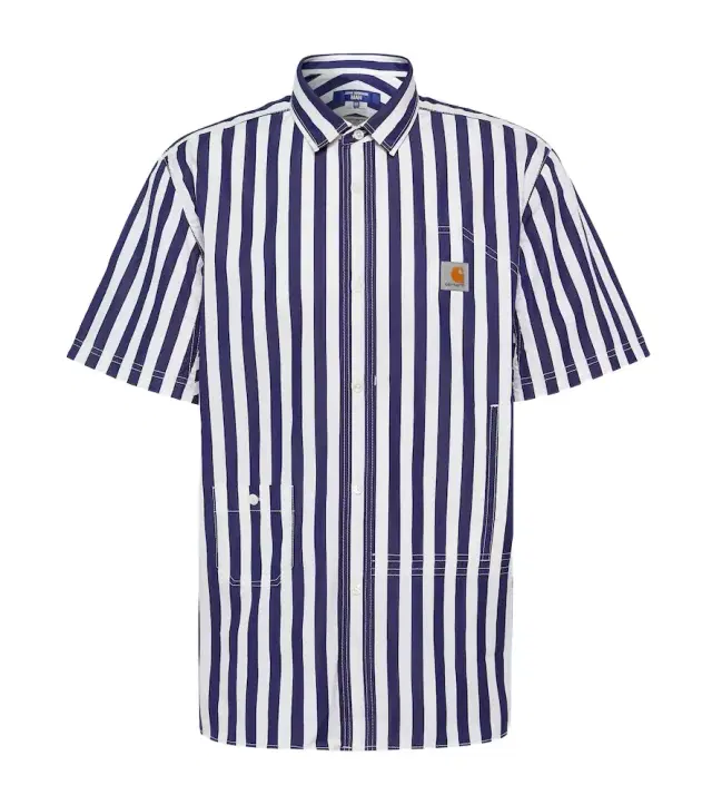 Junya Watanabe x Carhartt striped cotton Bowling shirt