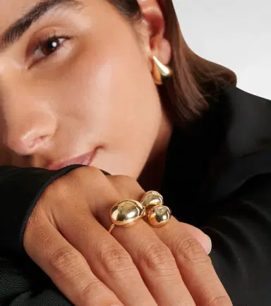 Mateo Water Droplet 14kt gold ring | Thumbnail 2