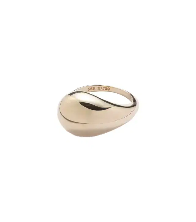 Mateo Water Droplet 14kt gold ring