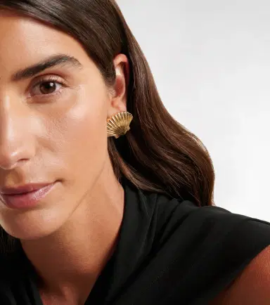Mateo Venus Large 14kt gold earrings | Thumbnail 4