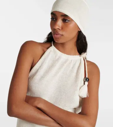 Max Mara Moriana halterneck linen top and hat set | Thumbnail 5 Max Mara Moriana halterneck linen top and hat set | Thumbnail 5