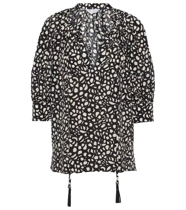 Max Mara Emy printed silk twill blouse