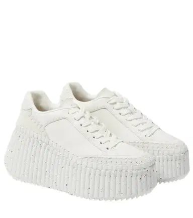 Chloe Chloé Nama leather platform sneakers | Thumbnail 1